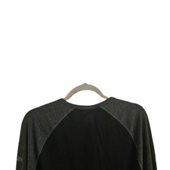 Icebreaker Men’s 260 Zone Merino Base Layer Long Sleeve Crewneck Gray Black XL - Picture 7 of 12